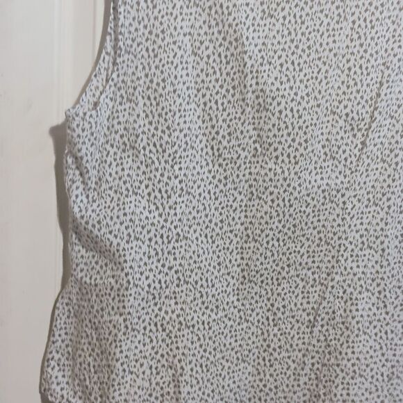 LOFT Multicolored Ruffled Blouse with Rounded Neckline - Picture 8 of 11